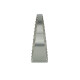 90° Pie Cut mit Zapfen 70mm x 1,5 - Kit (6 Stk.) - Edelstahl