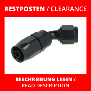 Clearance hose connection fitting / -06 AN / Dash 6 /...