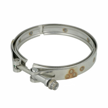Clearance clamp for exhaust housing to core assembly -...