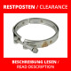 Restposten-Schelle für Abgasgehäuse zu Rumpfgruppe - Garrett GT42 / GT45 / S400