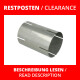 Restposten-Doppelmuffe Edelstahl 80mm
