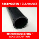 Clearance silicone hose 51mm, 1m length, black