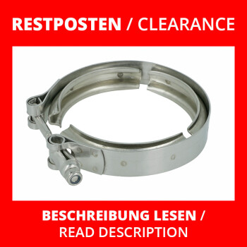 Clearance V-band clamp 76mm/3" stainless steel