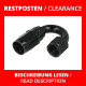 Clearance -08 AN / Dash 8 Hose Connection Fitting Swivel 180 degrees | RHP