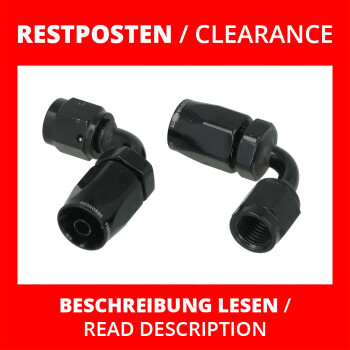 Clearance -04 AN / Dash 4 Hose Connection Fitting 90 degrees | RHP (2 pieces)