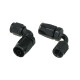 Clearance -04 AN / Dash 4 Hose Connection Fitting 90 degrees | RHP (2 pieces)