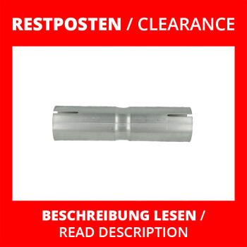 Restposten – Doppelmuffe Edelstahl 45mm / 178 mm