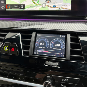 CANchecked MFD32 GEN 2 - 3.2" OBD2 Display BMW 5-series G30/31/38 F90 RHD
