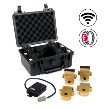 CANchecked TMU04 - Reifen Temperaturüberwachung SET / Wireless mit Ladekoffer