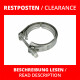 RESTPOSTEN! V-BAND SCHELLE OHNE SCHNELLVERSCHLUSS FÜR 76MM RINGE