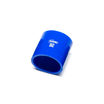 Silikonverbinder 102mm, 75mm Länge, blau