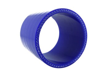 Silikon Verbinder 85mm, 75mm Länge, blau