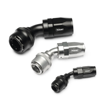 Quick Click Female Hose End -AN - 45°