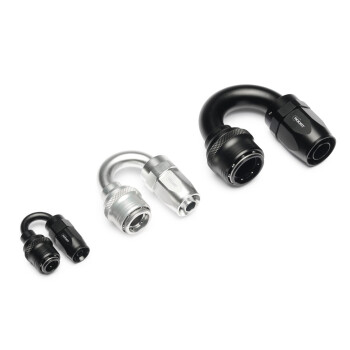 Quick Click Female Hose End -AN - 180°