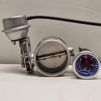 Universal 64mm Exhaust Cutout Valve Vacuum Controlled -...
