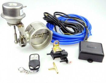 Exhaust Cutout Valve 70mm - Vacuum controlled - Complete System