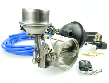 Exhaust Cutout Valve 76mm - Vacuum Controlled - Complete...
