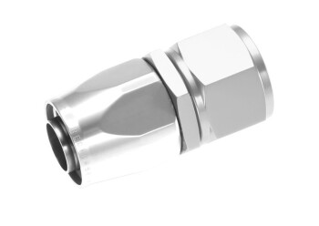 -06 straight female aluminum hose end - clear | RHP