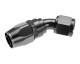 -04 AN / Dash 4 Swivel hose end 45° / black | RHP