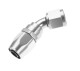 -06 45° female aluminum hose end - clear | RHP
