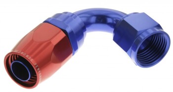 -04 120 deg double swivel hose end-red&blue | RHP