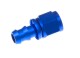 -04 straight AN / JIC hose end push lock - blue | RHP