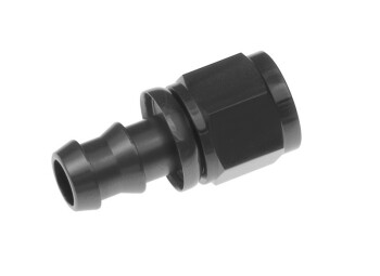 -04 straight AN / JIC hose end push lock - black | RHP