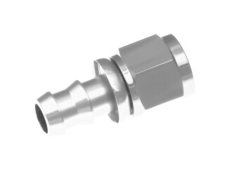 -06 straight AN / JIC push lock hose end - clear | RHP