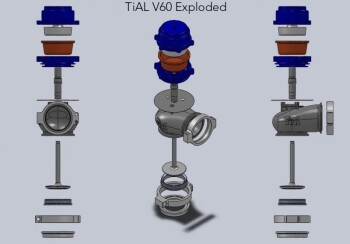 Wastegate TiAL V60, black, 0,67bar