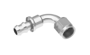 -06 90° AN / JIC push lock hose end - clear | RHP