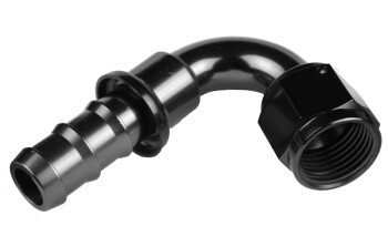 -04 120° AN / JIC hose end push lock - black | RHP