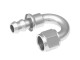 -04 180 degree AN / JIC push lock hose end - clear | RHP