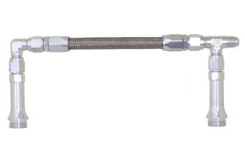 -06 X 7/8-20 Dual Inlet to fit Holley-4150 (center to...