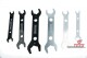 Double-ended alumimun AN wrench - complete set Dash 4 to 16 - silver & black | RHP