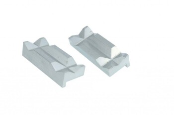 4" Clear Anodized Aluminum Vise Jaws | RHP