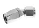 -04 30 deg female aluminum hose end - non-swivel - clear | RHP