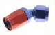 -10 45 degree female aluminum hose end - red&blue | RHP