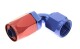 -04AN / Dash 04 Female Aluminum Hose End 90° - Red / Blue | RHP