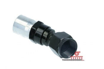 -06 AN 30° Crimp Style Hose End - Black | RHP