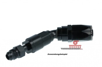 -08 AN / Dash 8 Schlauchanschluss Fitting 45grad für 9,5mm Schnellverschluss | RHP