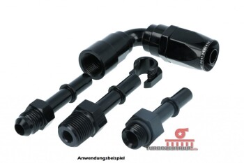 -08 AN / Dash 8 Schlauchanschluss Fitting 90grad für 9,5mm Schnellverschluss | RHP