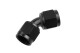 -04 female to female AN / JIC flare swivel coupling -45 deg - black | RHP