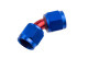 -10 female to female AN / JIC flare swivel coupling -45 deg - red&blue | RHP