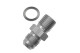 -06 male AN / JIC flare to M18x1.5 inverted adapter - clear | RHP