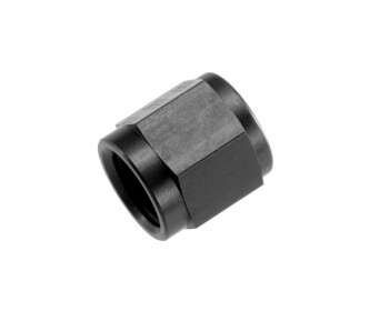 -04 AN / JIC aluminum tube nut 7/16" x 20 - black -...