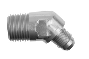 -03 45 degree male adapter to -04 (1/4") NPT male -...