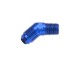 -06 45 degree male adapter to -06 (3/8") NPT male - blue | RHP