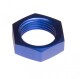 -06 AN / JIC aluminum bulkhead nut - blue - 2 / pkg | RHP