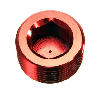 -01 (1 / 16&quot;) NPT hex head pipe plug - red - 2 / pkg...