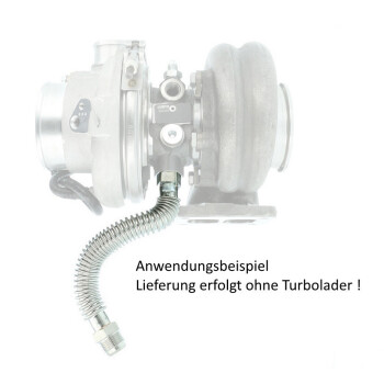 Öl Rücklauf Flansch GT / GT-R / GTX / G-Serie / BorgWarner EFR - Rohr flexibel lang